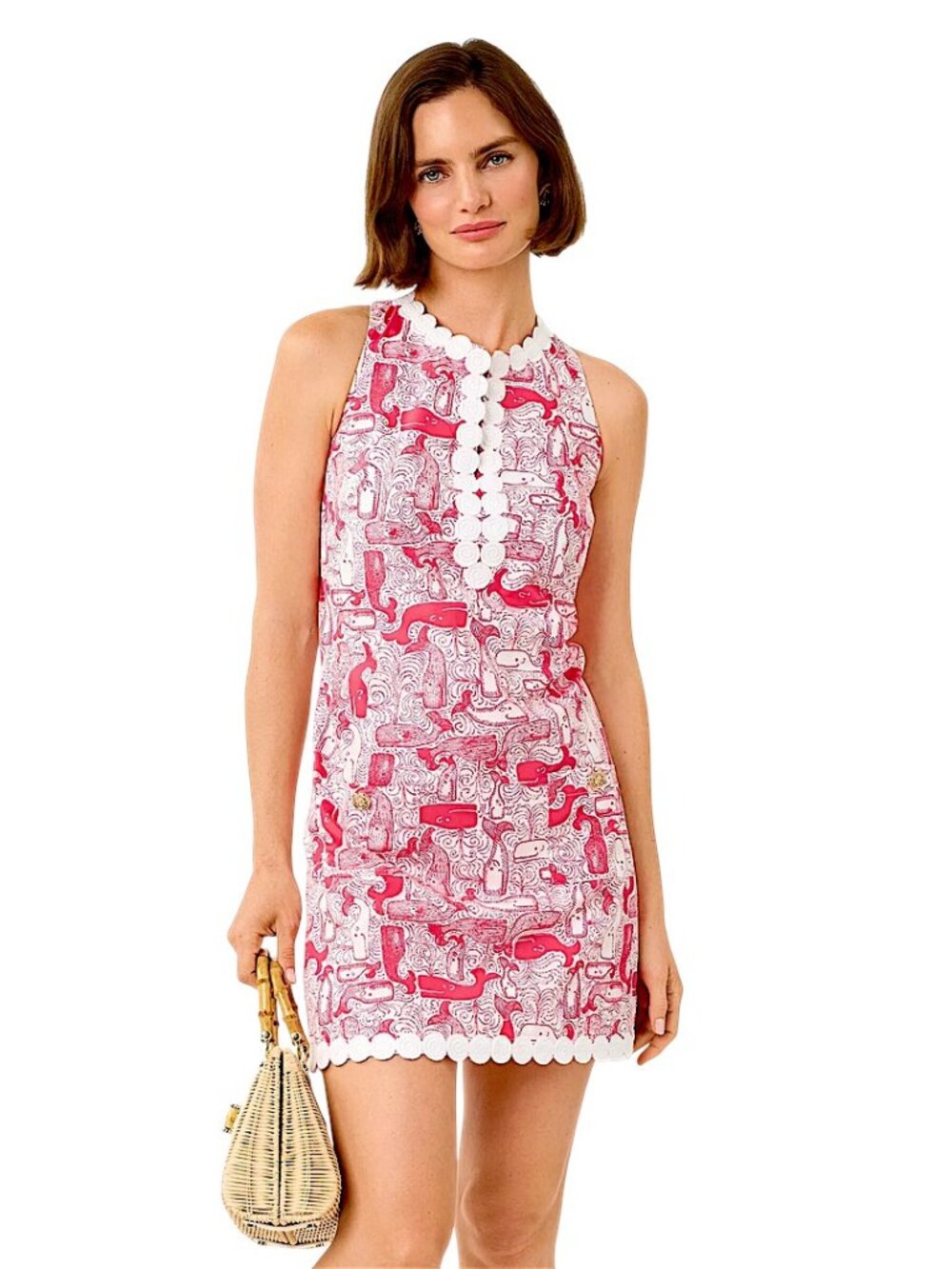 Lilly Pulitzer Romey Shift Romper in Paradise Punch Thar She Blows NWT - Size 2